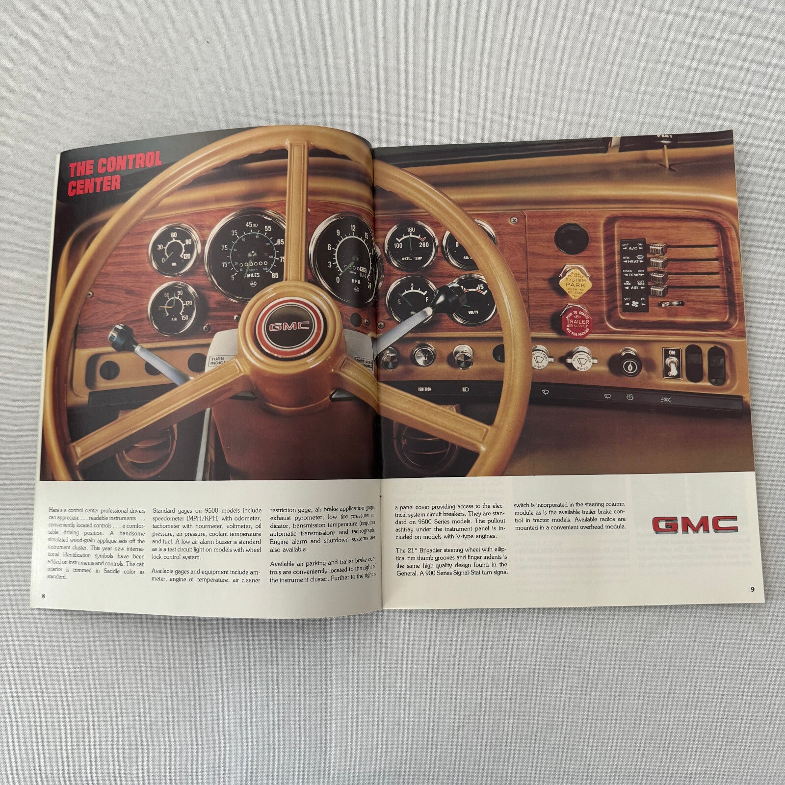 GMC Brigadier Truck Sales Brochure Catalog Advertising Vintage 8000 9500