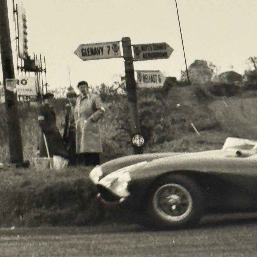 Vintage Racing Photo Photograph 1954 TT Tourist Trophy Race Unidentified Car