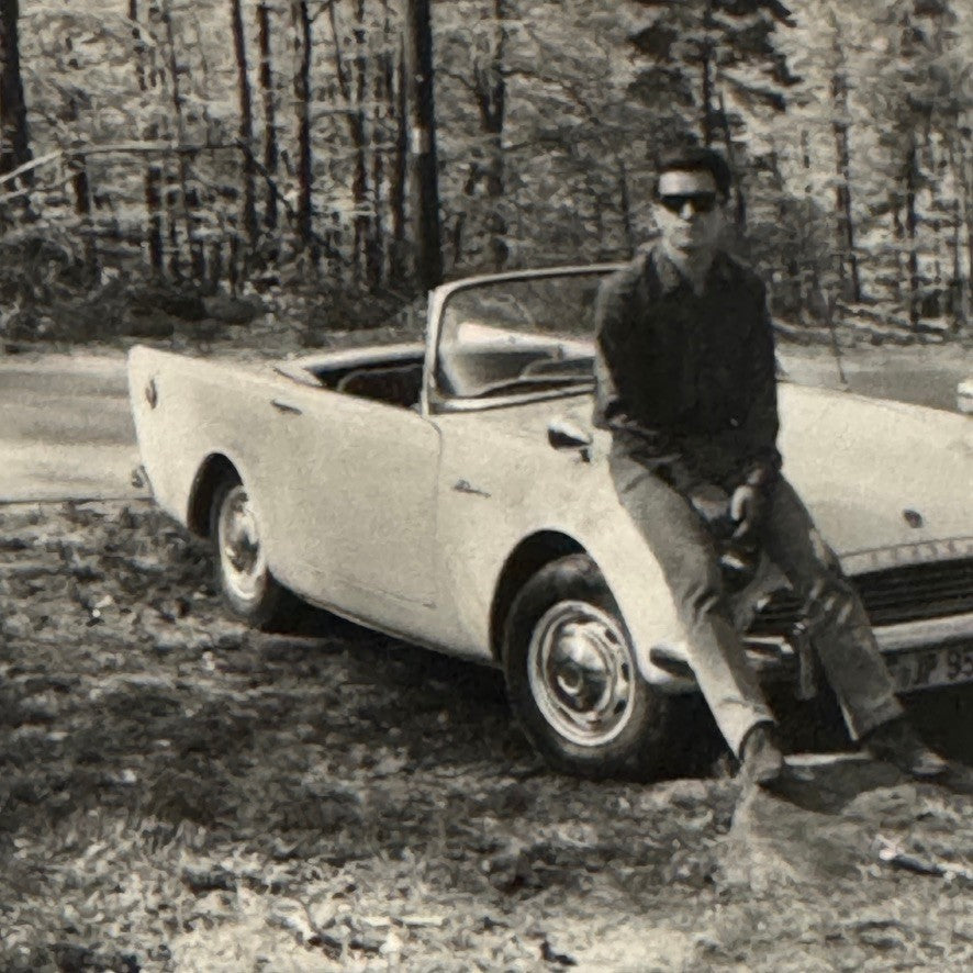 Sunbeam Alpine Car Photo Photograph Snapshot Print Vintage