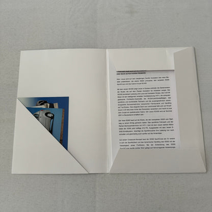 2001 Lexus Toyota Press Kit German Language SC430 Avensis Brochure