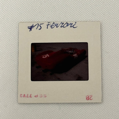 35MM Vintage Photo Slide Vintage Ferrari Racing Car 1977