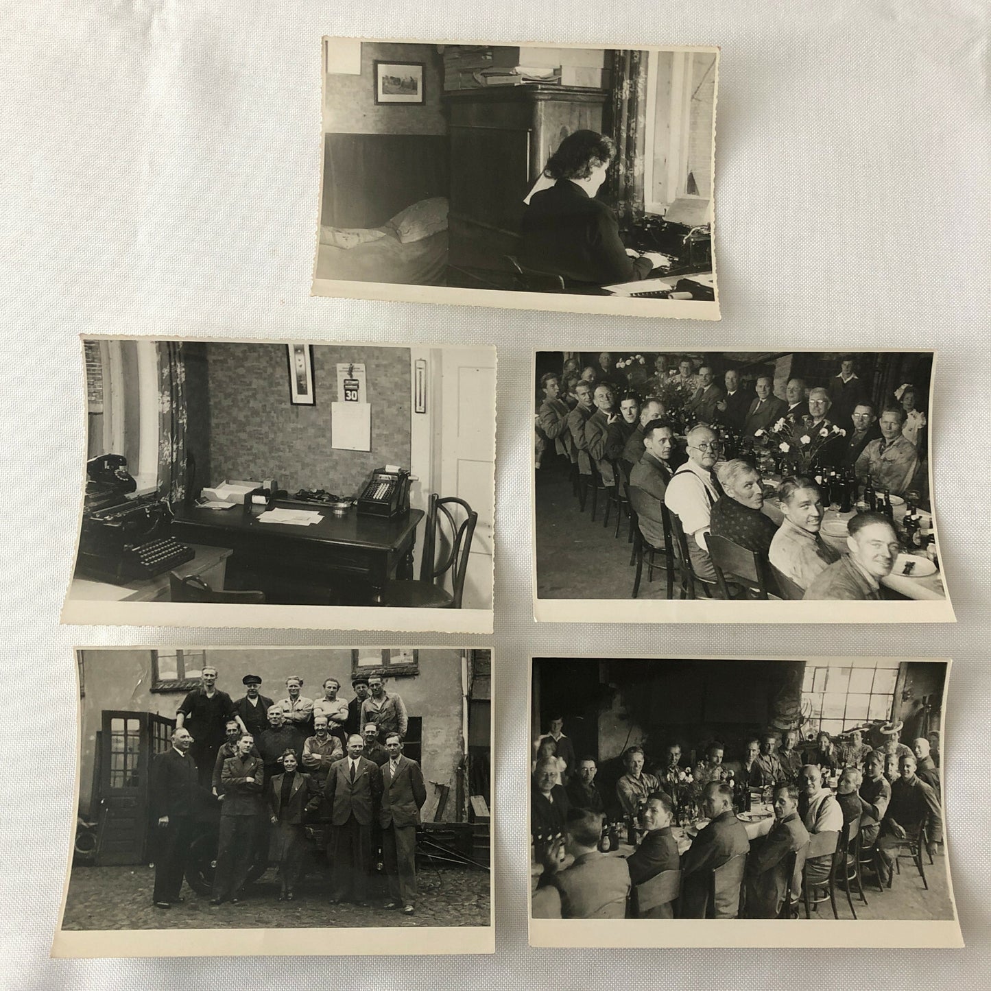 Antique Vintage Factory Company Photo Photograph Lot of 5 - ERGO Trailer Denmark
