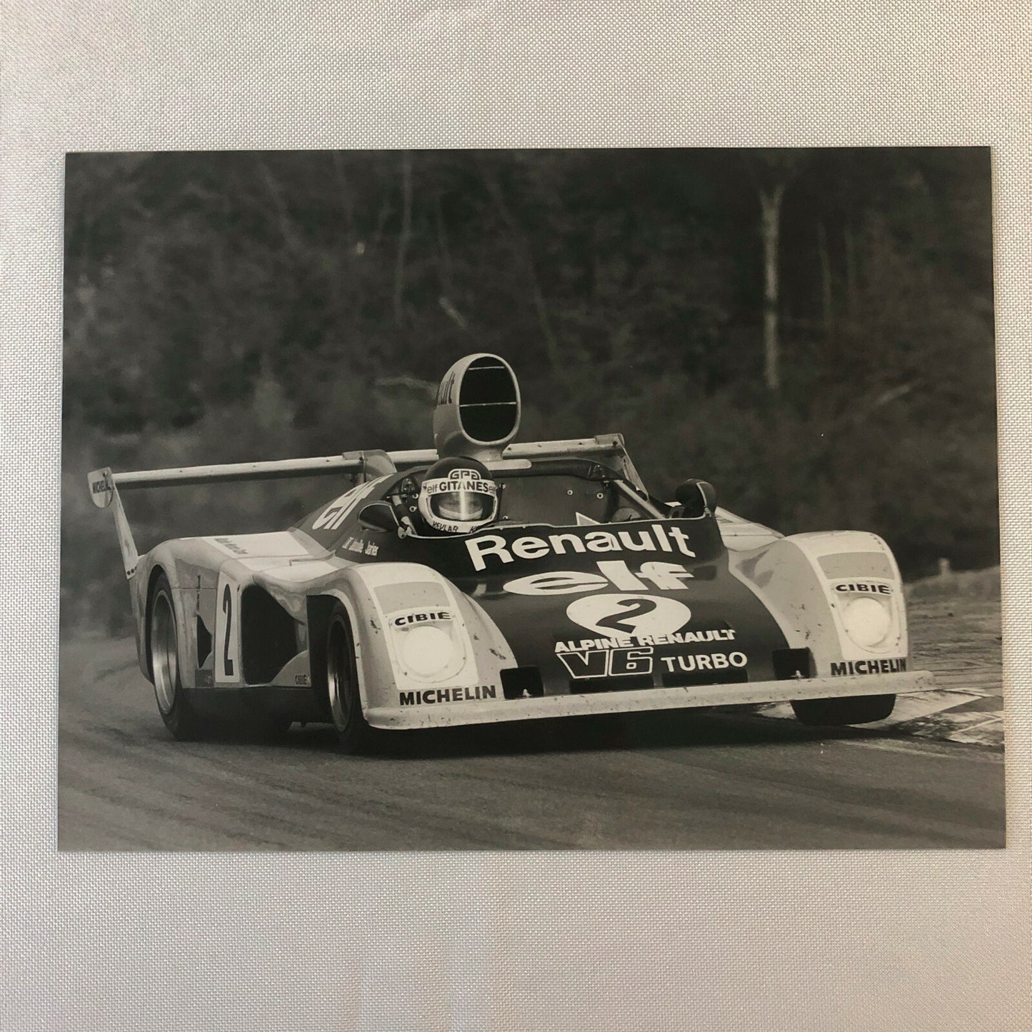 Vintage Racing Photo Photograph 1976 500 KMs de Dijon Renault Alpine A442 Turbo 