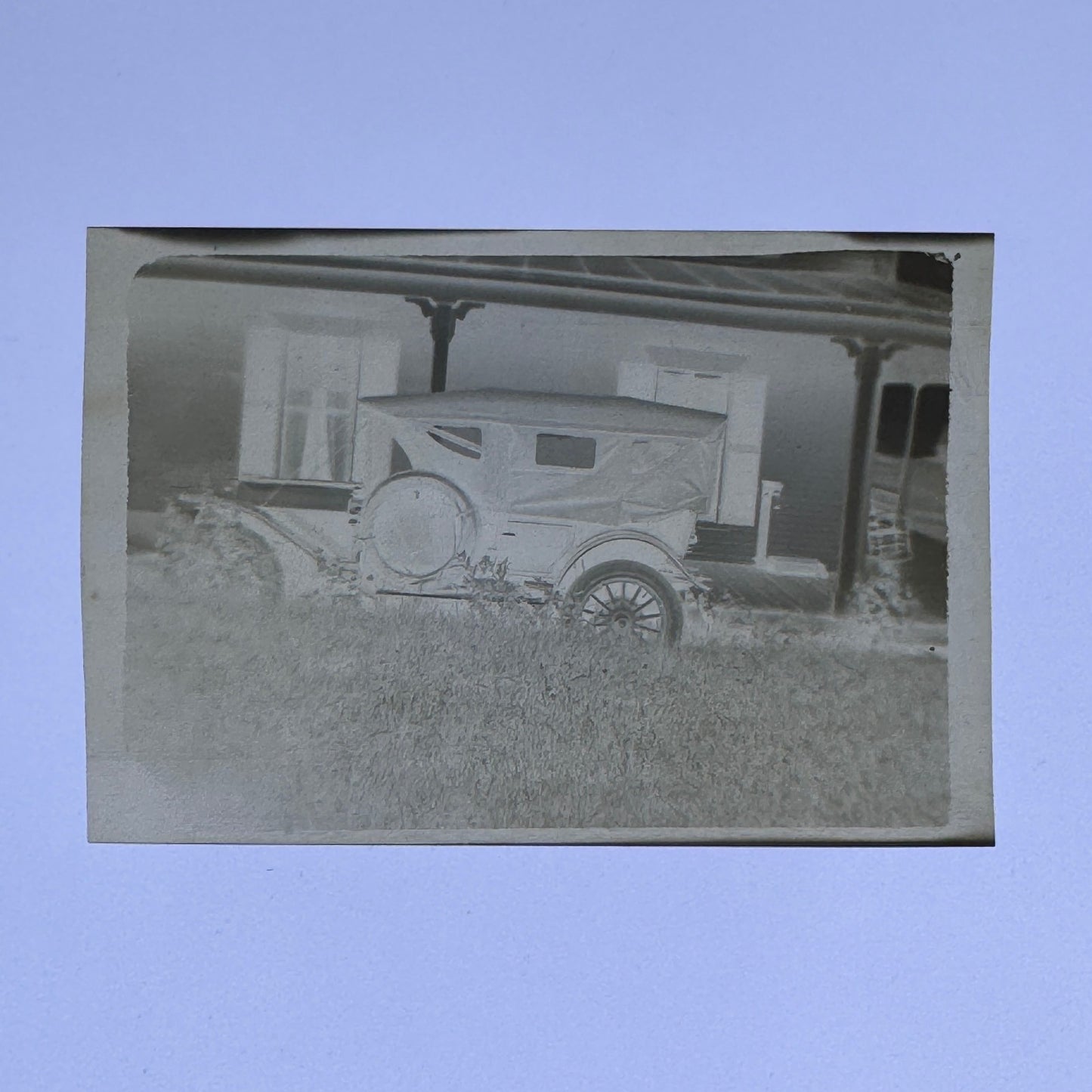Vintage Photo Negative Antique Car Automobile Vintage Photograph