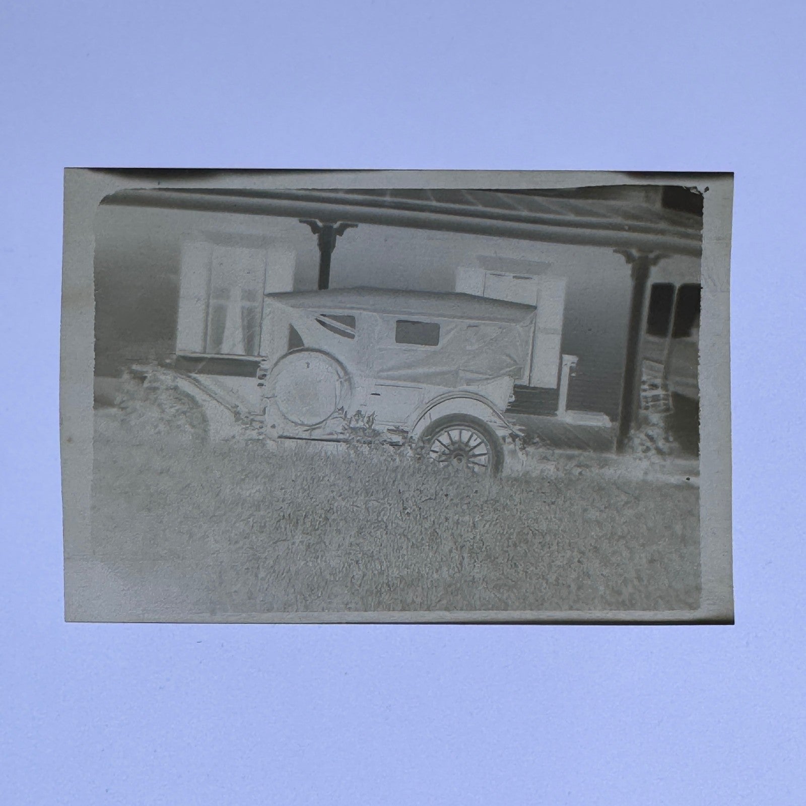 Vintage Photo Negative Antique Car Automobile Vintage Photograph