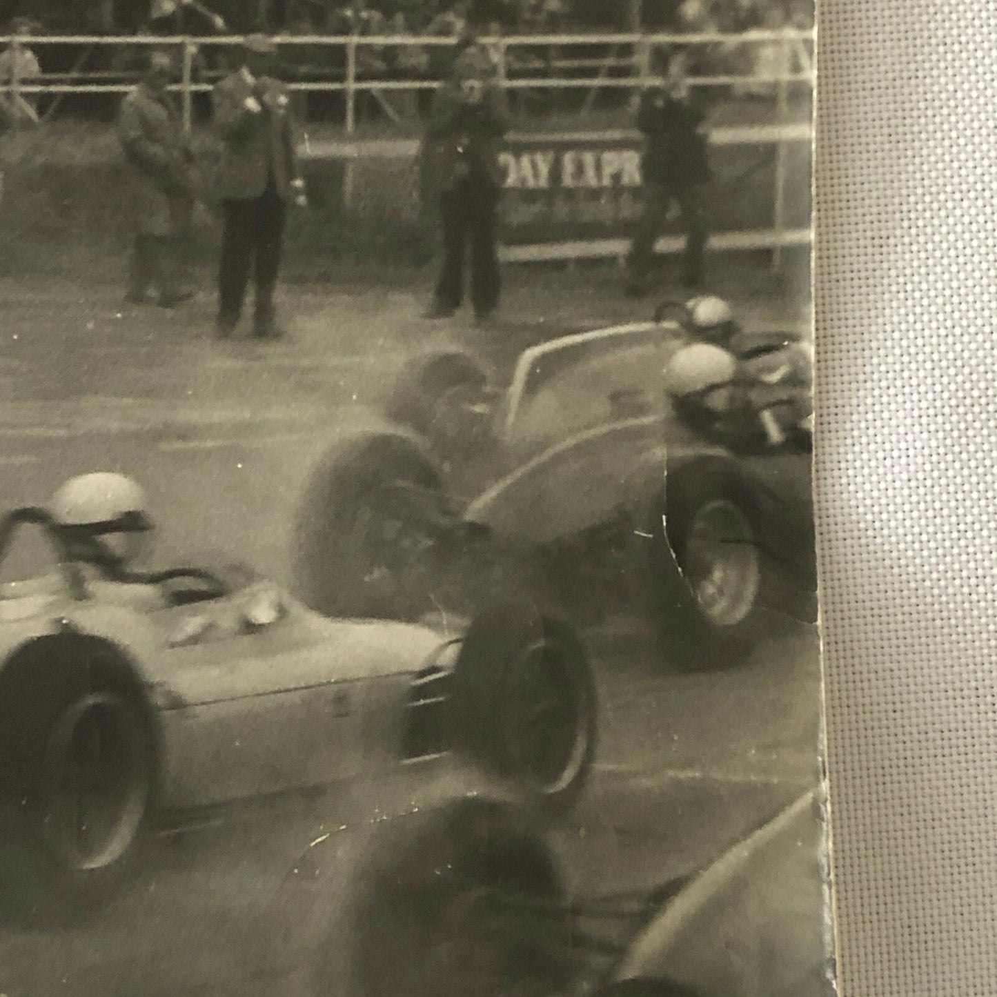 Vintage Racing Car Driver Photo Photograph Print 