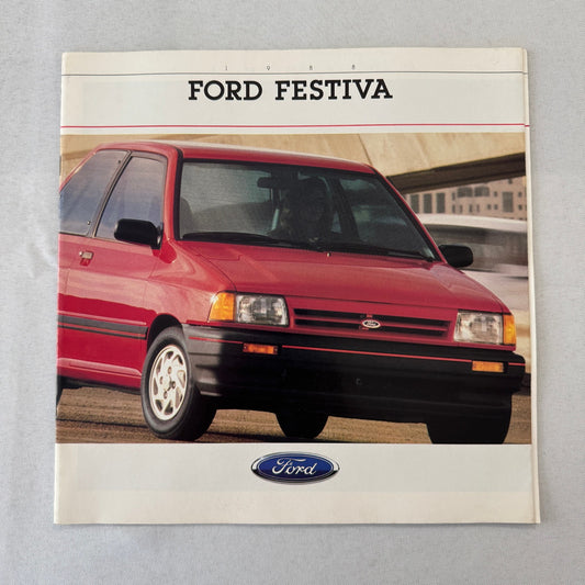 1988 Ford Festiva Car Sales Brochure Catalog Advertising