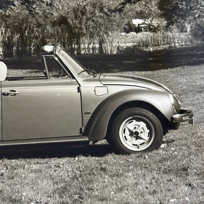 Vintage Volkswagen Beetle Convertible VW Bug Car Photo Photograph Cabriolet 1978