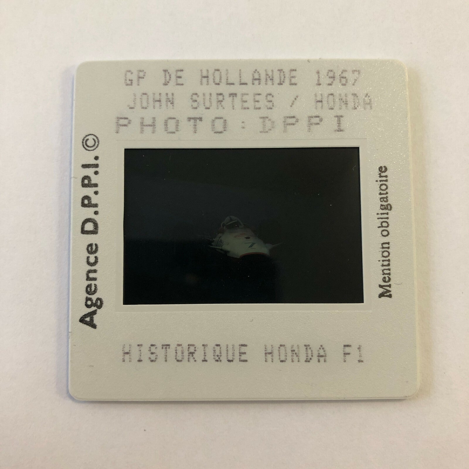 1967 John Surtees Honda DPPI 35MM Press Photo Slide Honda F1 Racing 