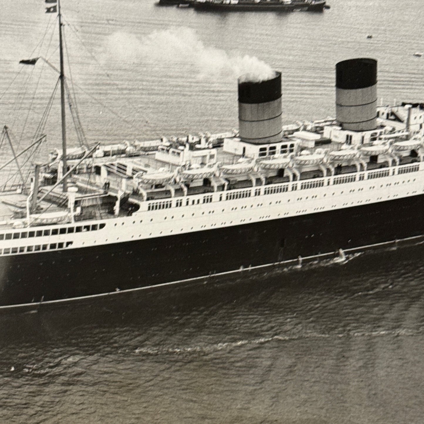 Vintage Boat Ship Photo Photograph RMS Mauretania Clipper