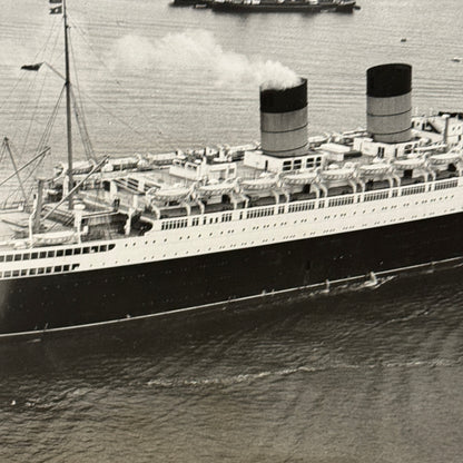 Vintage Boat Ship Photo Photograph RMS Mauretania Clipper