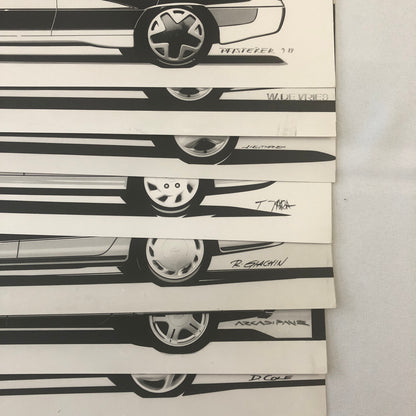 Vintage Car Design PRINT Concept Rendering Germany Ford Lot of 14x