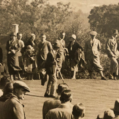 Press Photo Photograph Golf Golfer Tournament Moor Park 1932 Alf Padgham Perry