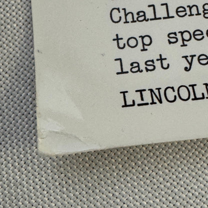 Lincoln Continental Mark III Vintage Press Photo Photograph Car Sebring 1968