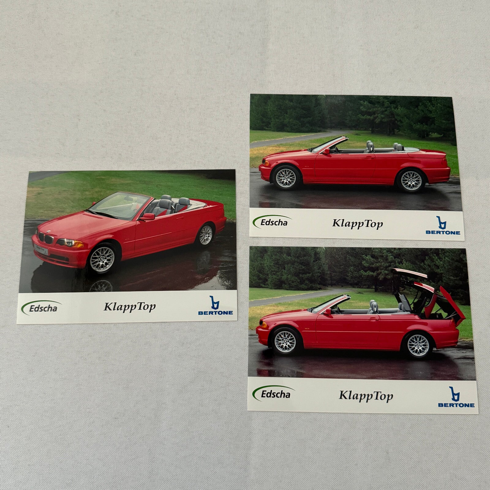 Bertone BMW 3 Series Klapptop Folding Convertible Top Car Press Kit 2000