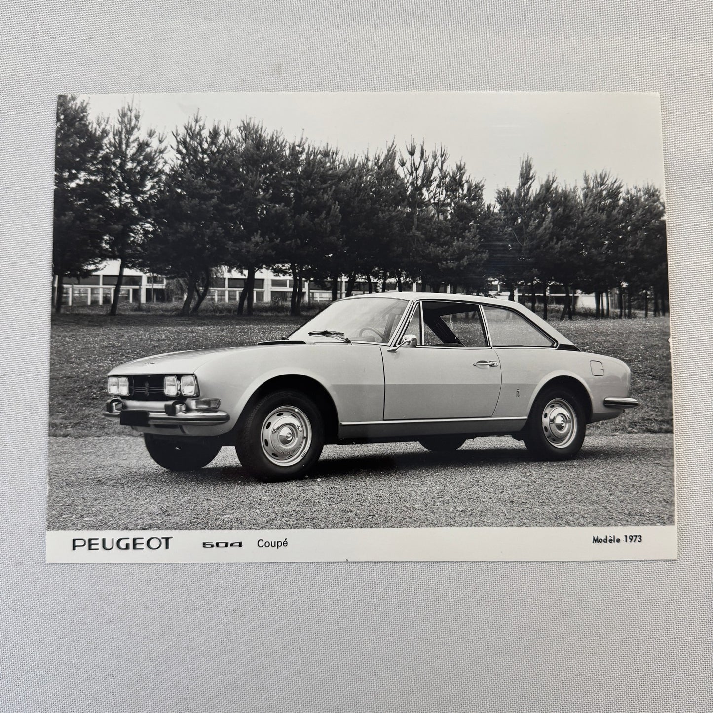 1973 Peugeot 504 Coupe Factory Press Photo Photograph Vintage