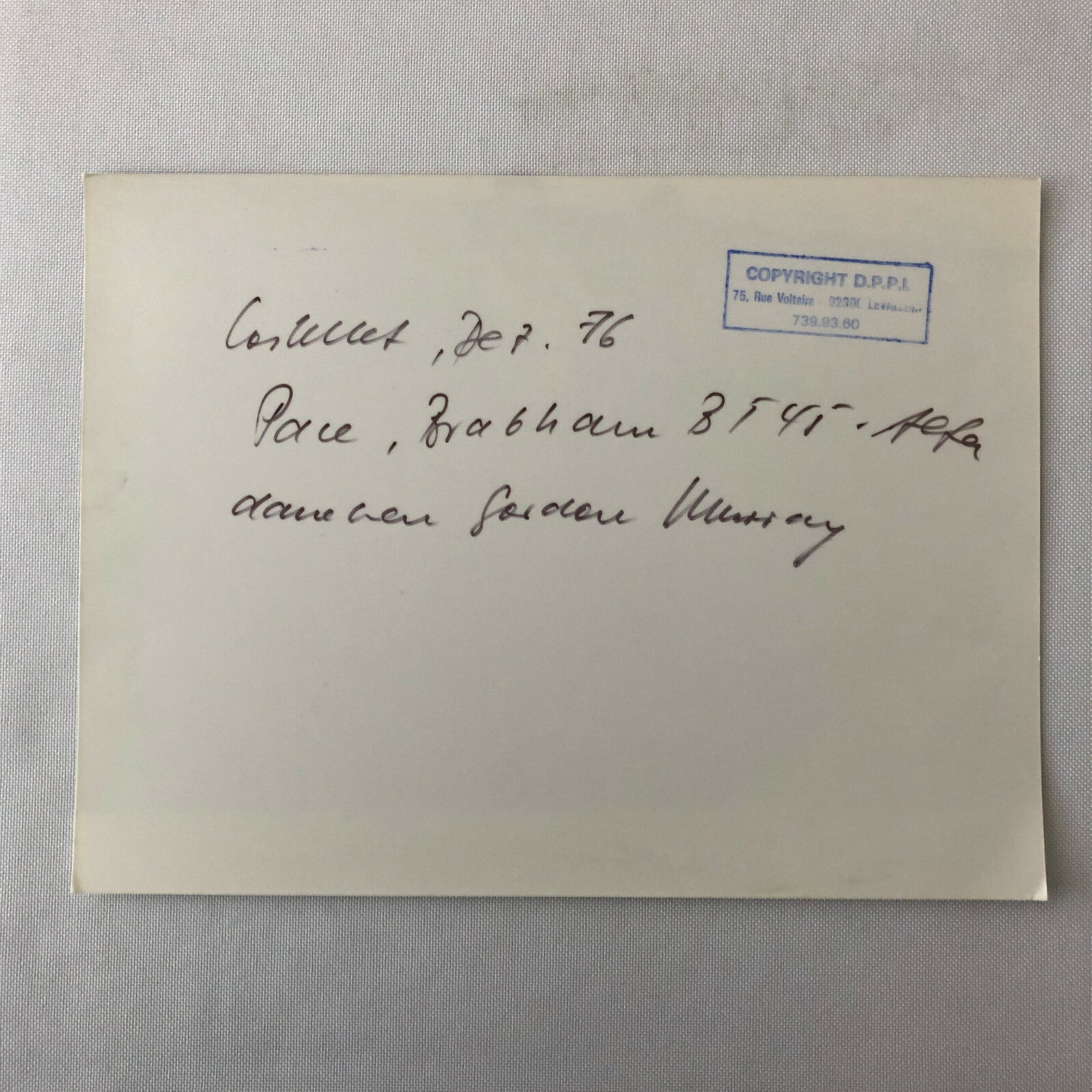 Vintage Alfa Romeo Brabham Martini Racing Car Photo Photograph Gordon Murray + 