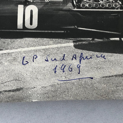 Vintage Racing Photo Photograph BRM 1969 South African Grand Prix Louis Stanley