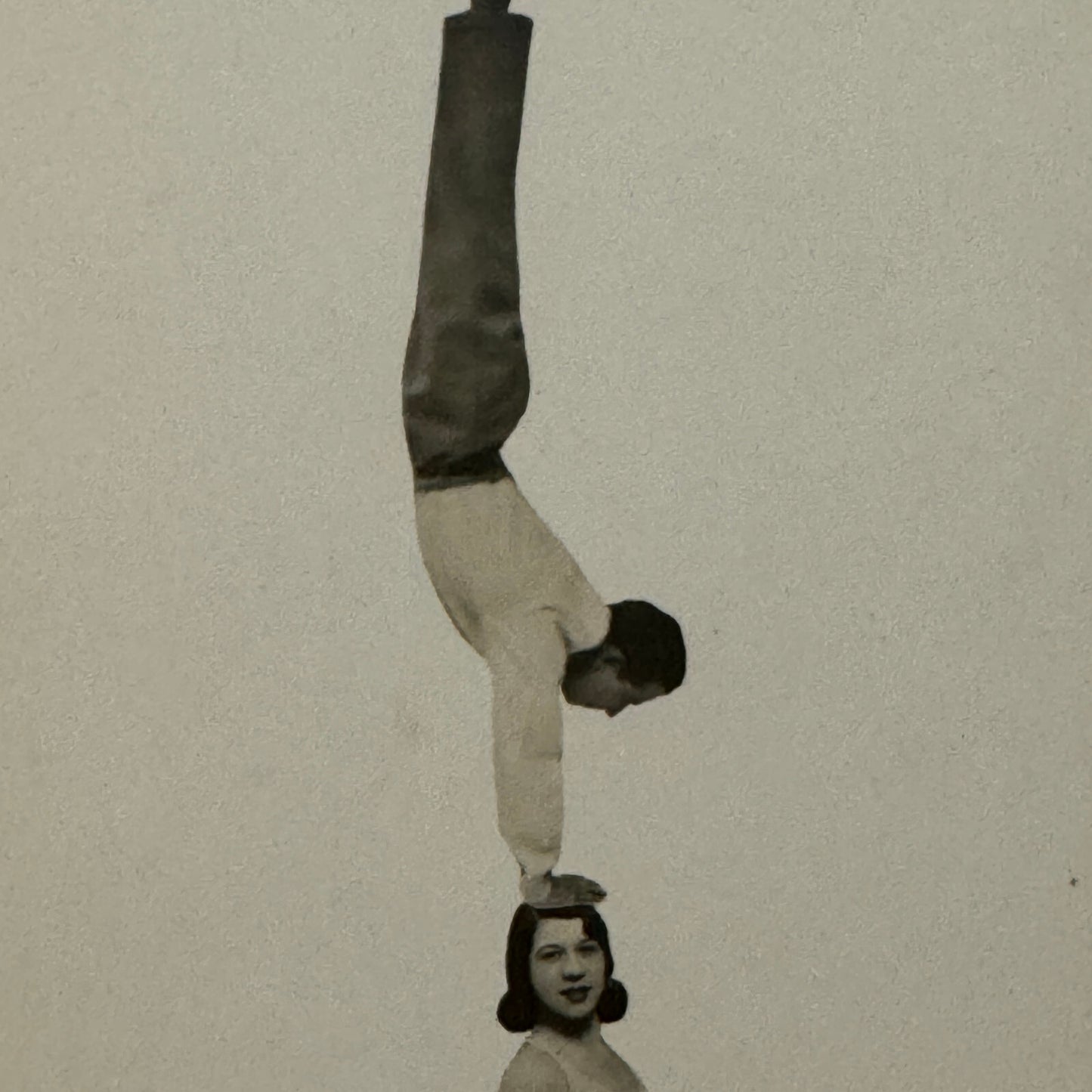 Circus Performer Acrobat Act Vintage Real Photo Postcard Post Card RPPC