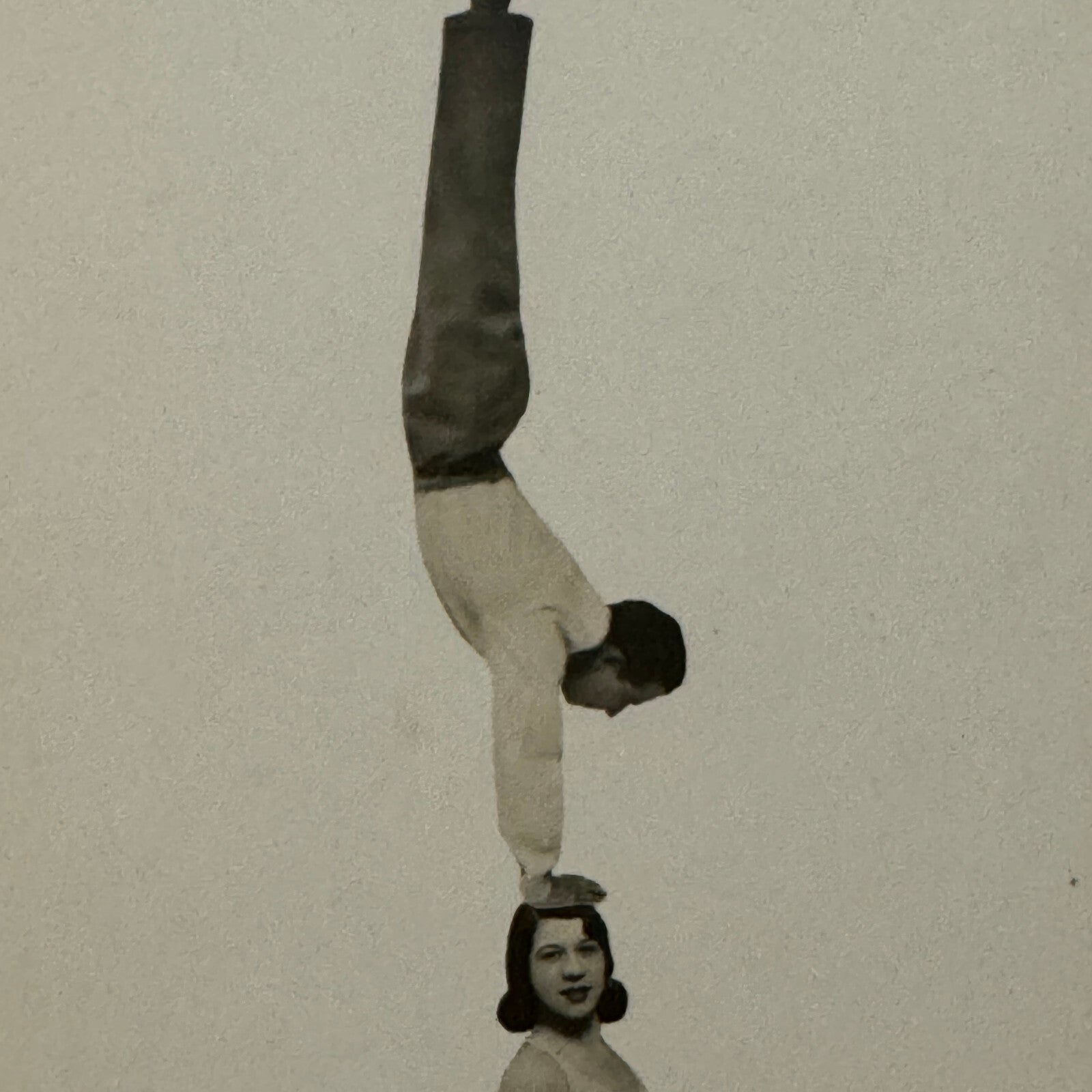 Circus Performer Acrobat Act Vintage Real Photo Postcard Post Card RPPC