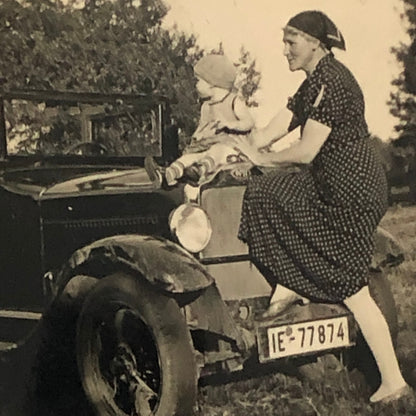 Vintage Photo Photograph Opel Car Automobile People Baby Lot of 3 - Tag AL22SM2