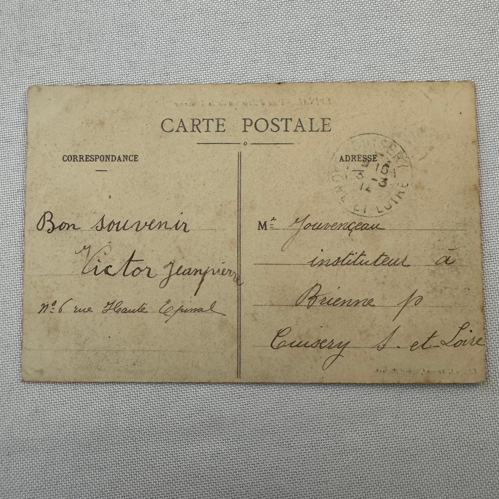 Vintage Zeppelin Airship Dirigible Postcard Post Card French Louvroie Hangar