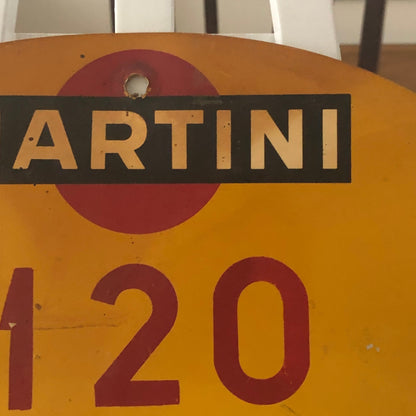1963 RAC Zuid Brabant Grensrit Car Rally Rallye Participant Plate w/ Martini Ad
