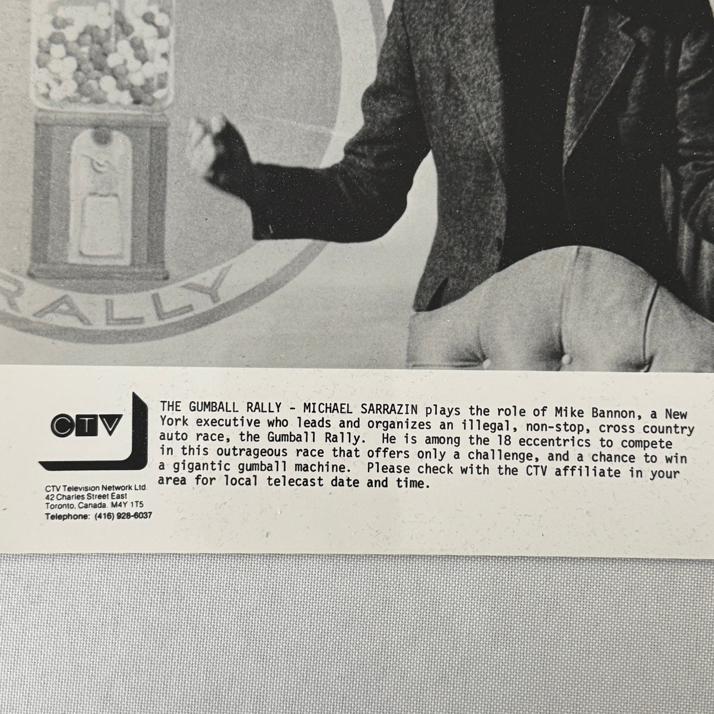 Gumball Rally Vintage Movie Still Press Photo Photograph CTV TV