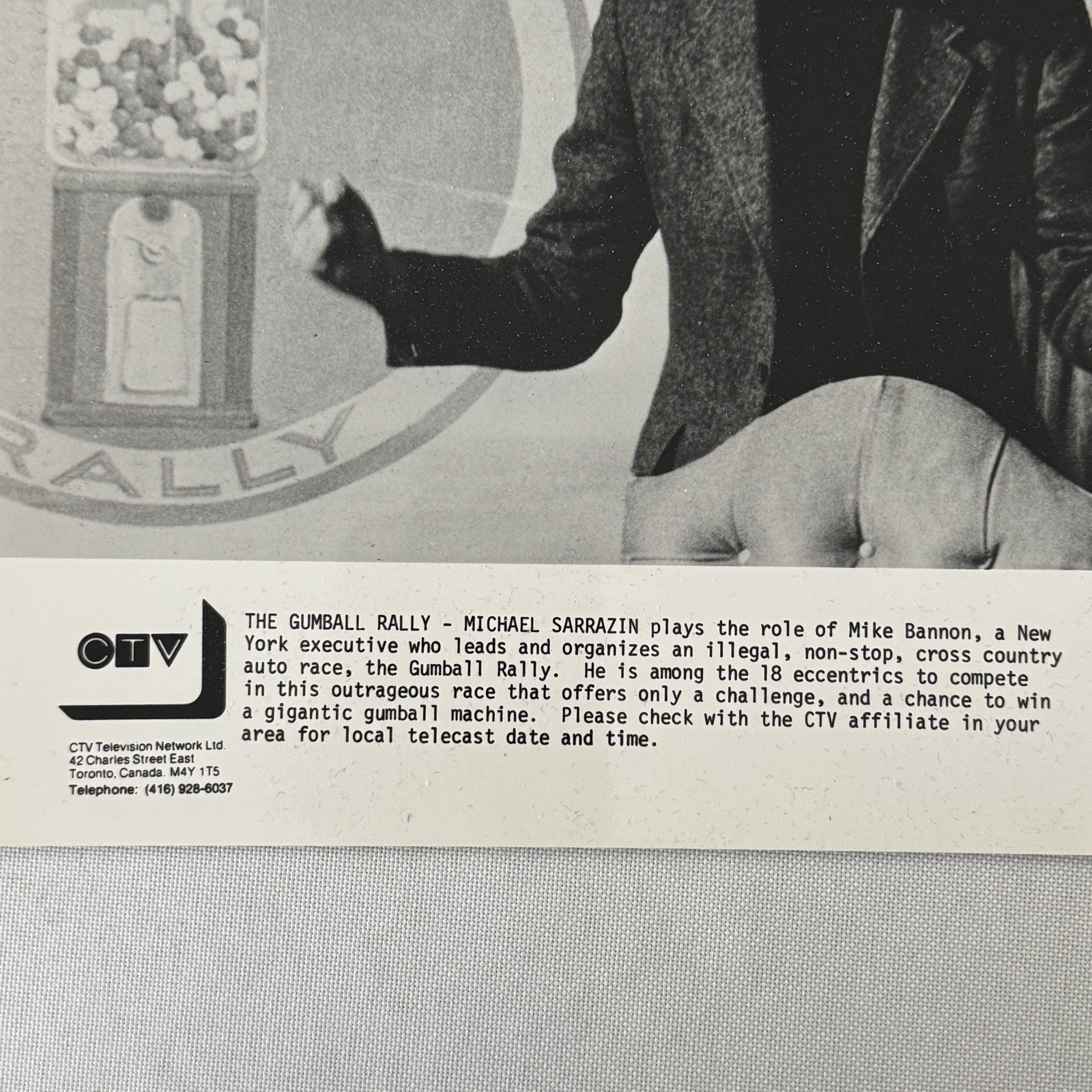 Gumball Rally Vintage Movie Still Press Photo Photograph CTV TV