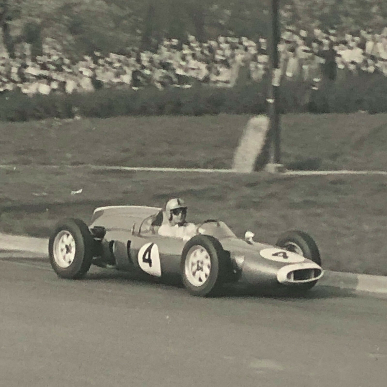 Vintage 1961 Racing Photo Photograph John Surtees Bruce McLaren Jack Brabham 