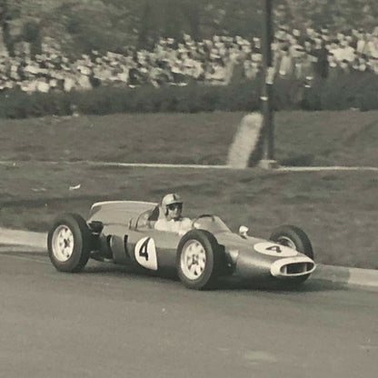 Vintage 1961 Racing Photo Photograph John Surtees Bruce McLaren Jack Brabham 