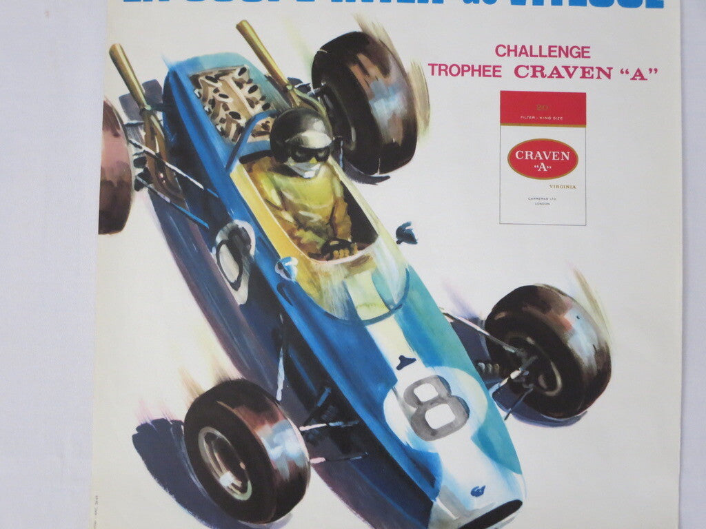 Poster Racing Rouen La Coupe Inter de Vitesse 1968 Event Authentic Original