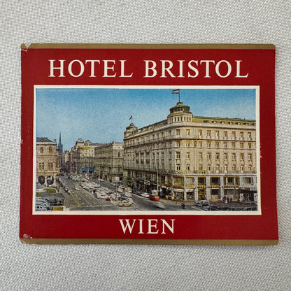 Vintage Hotel Travel Luggage Label Hotel Bristol Wien Vienna Austria