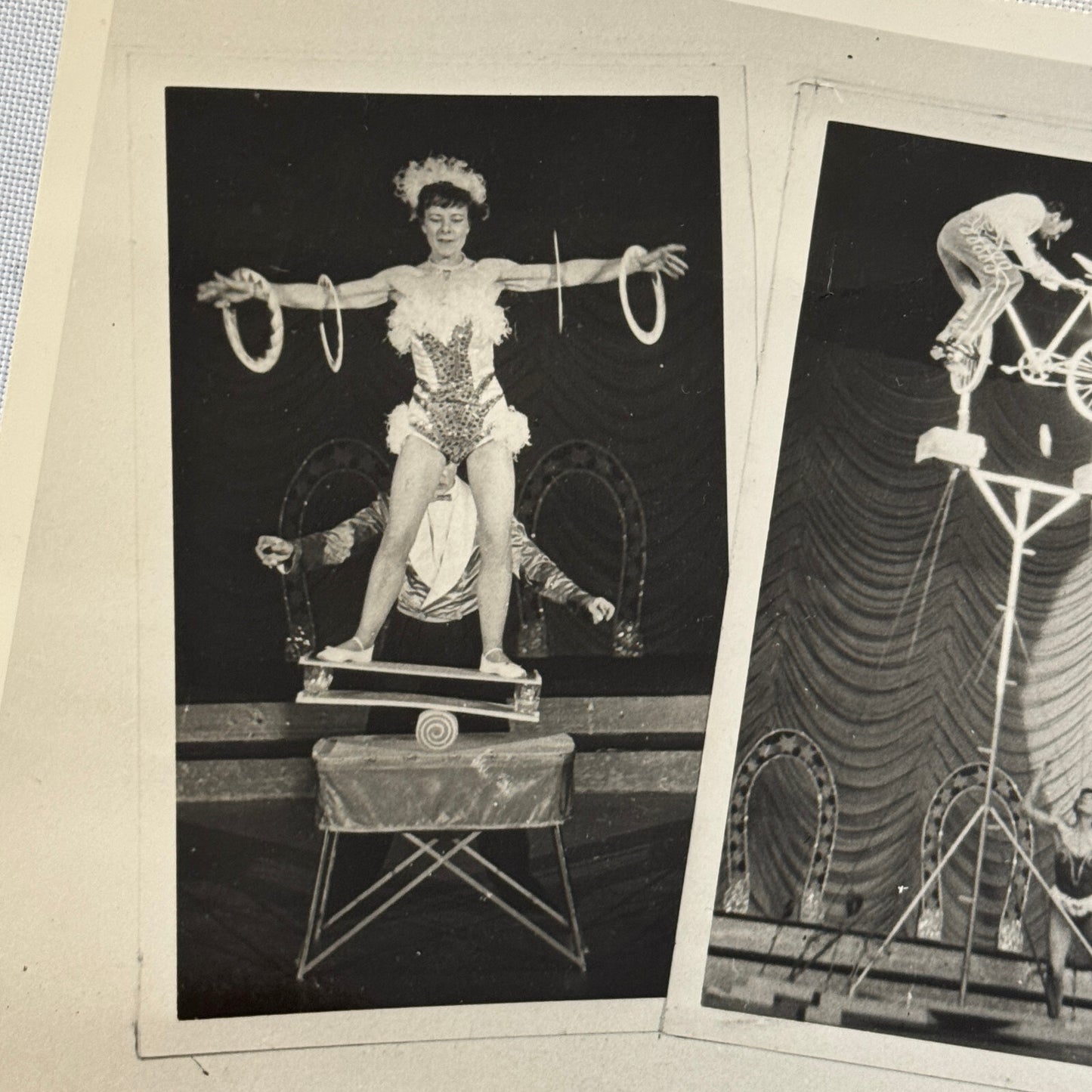 Vintage Circus Acrobat Juggling Performer Photo Photograph Miazanos