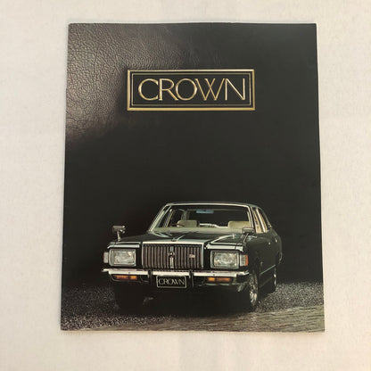 Toyota Crown Car Sales Brochure Catalog Advertising Japanese Text JDM