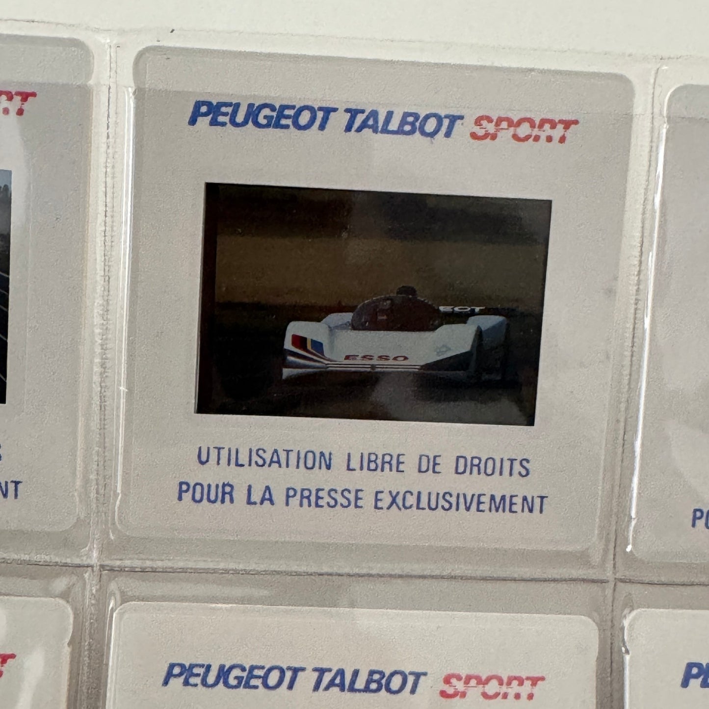 Vintage Peugeot 905 Racing Car Press Kit Motorsport Race Photos 35mm Slides