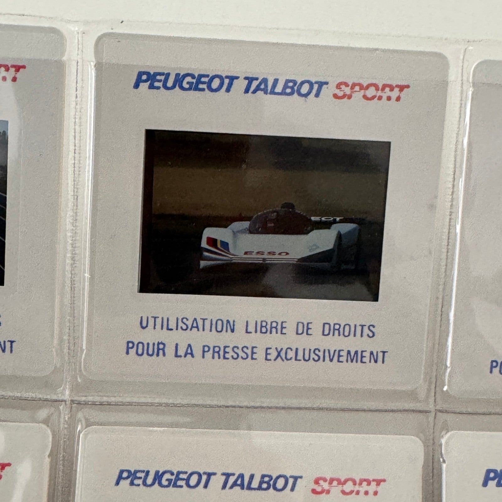 Vintage Peugeot 905 Racing Car Press Kit Motorsport Race Photos 35mm Slides