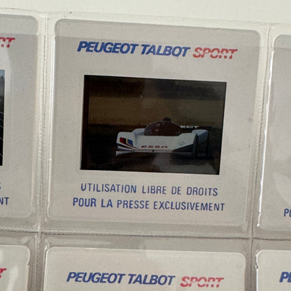 Vintage Peugeot 905 Racing Car Press Kit Motorsport Race Photos 35mm Slides