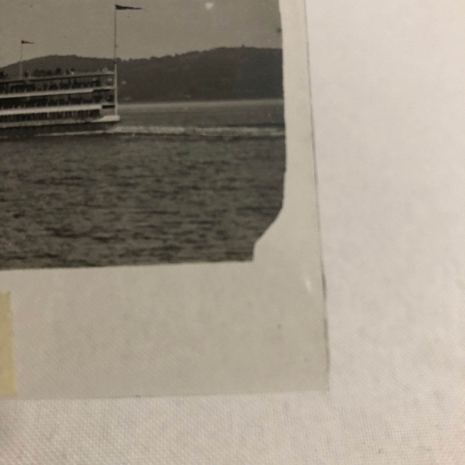 Antique Glass Plate Lantern Slide Photo Boat Ship Washington Irving Steamer
