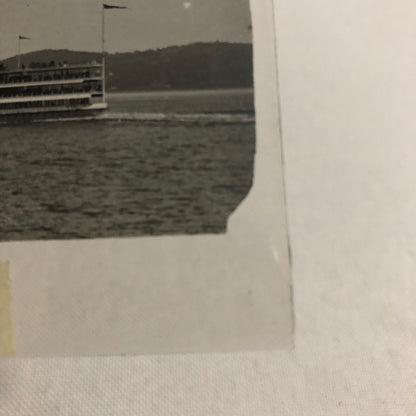 Antique Glass Plate Lantern Slide Photo Boat Ship Washington Irving Steamer