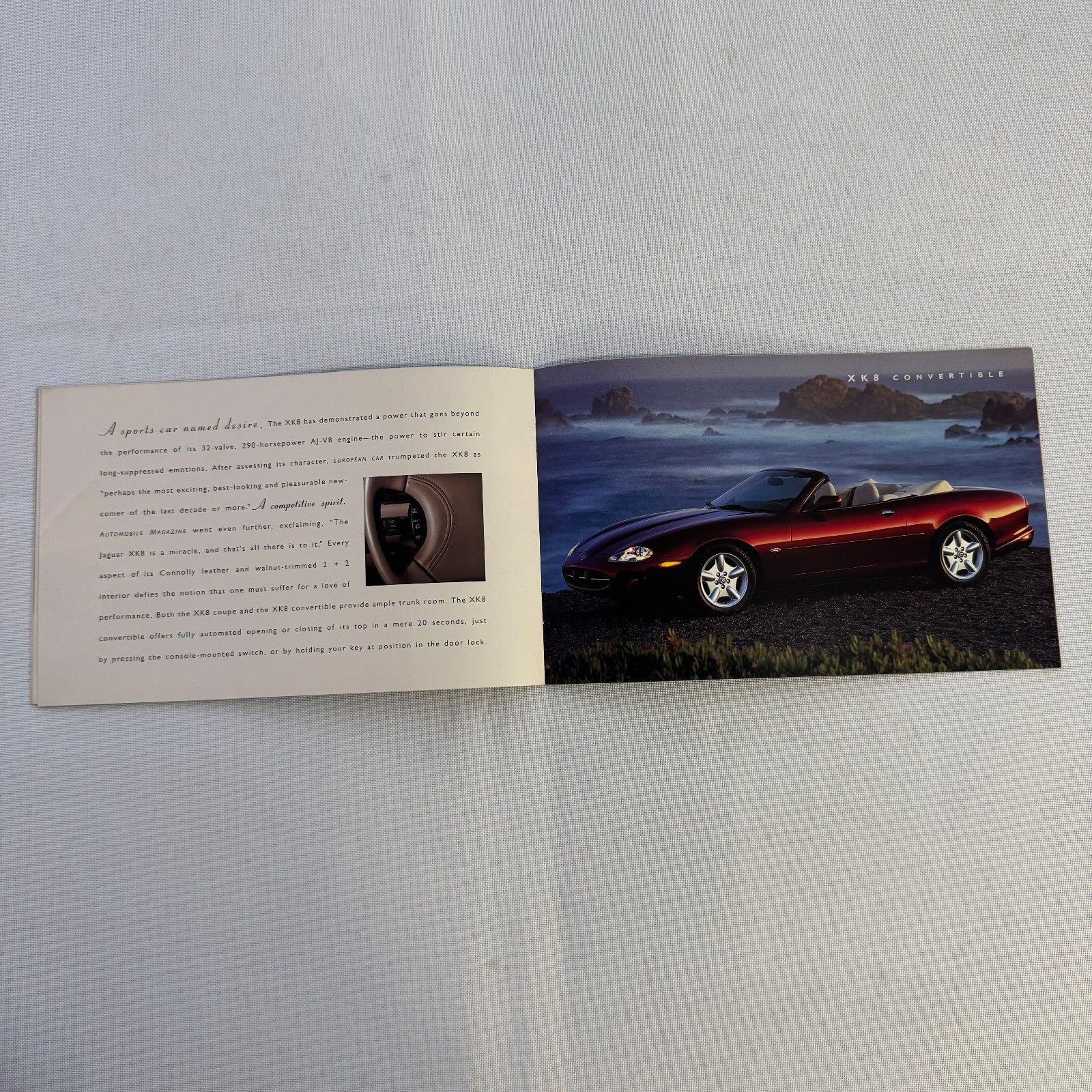 1999 Jaguar Car Brochure Catalog XK8 Coupe Convertible XJR XJ8 Vanden Plas