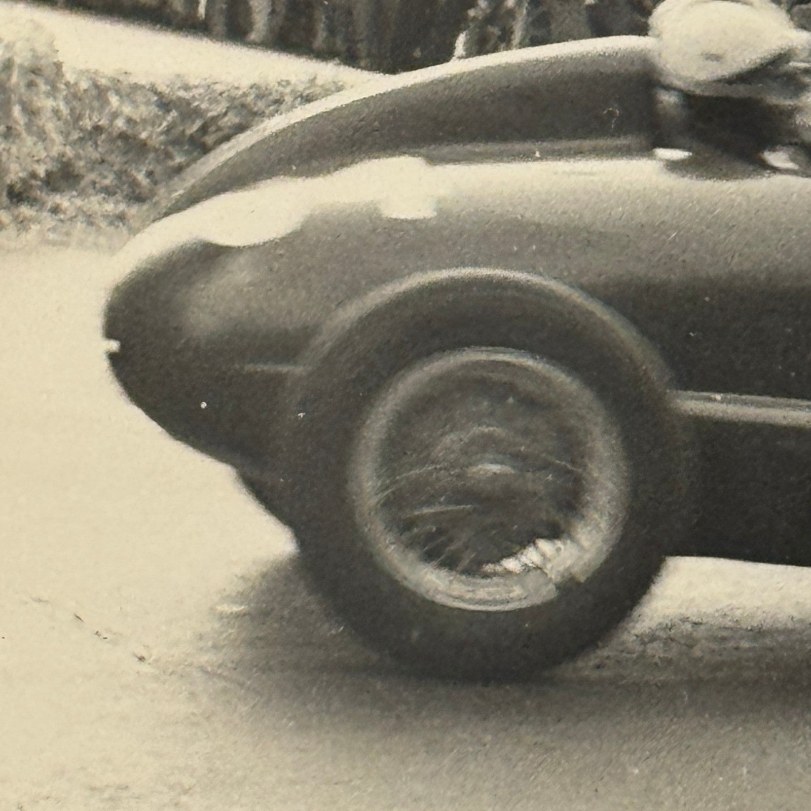 Vintage Racing Car Photo Photograph Print