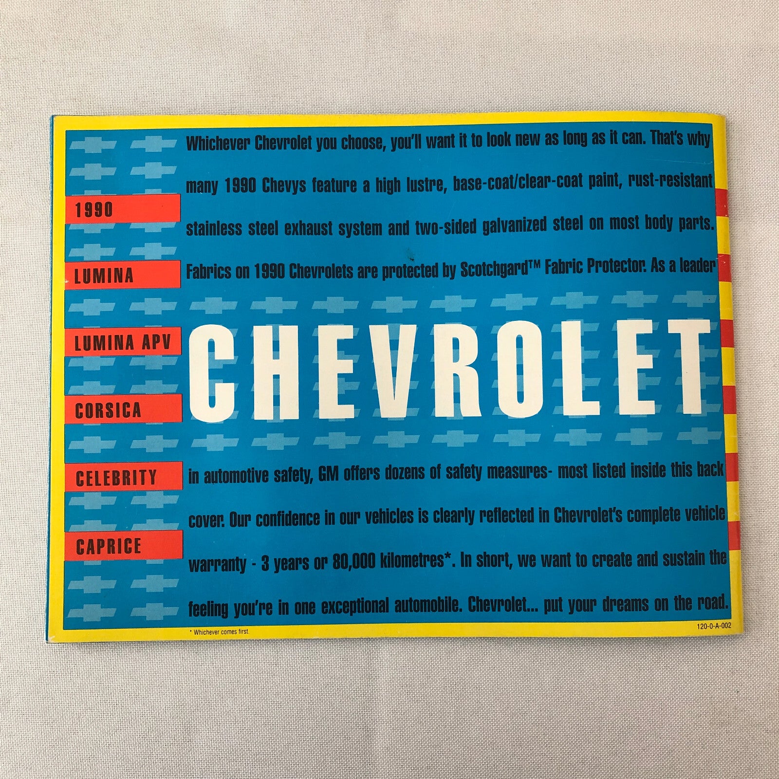 1990 Chevrolet Sales Brochure Lumina APV Van Corsica Celebrity Wagon Caprice +