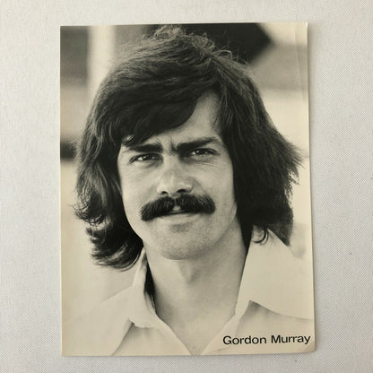 Vintage Gordon Murray Racing Designer Portrait Photo Photograph Brabham 