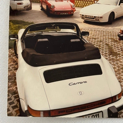Vintage Porsche Car Photo Photograph Porsche 911 Carrera Convertible 944 928