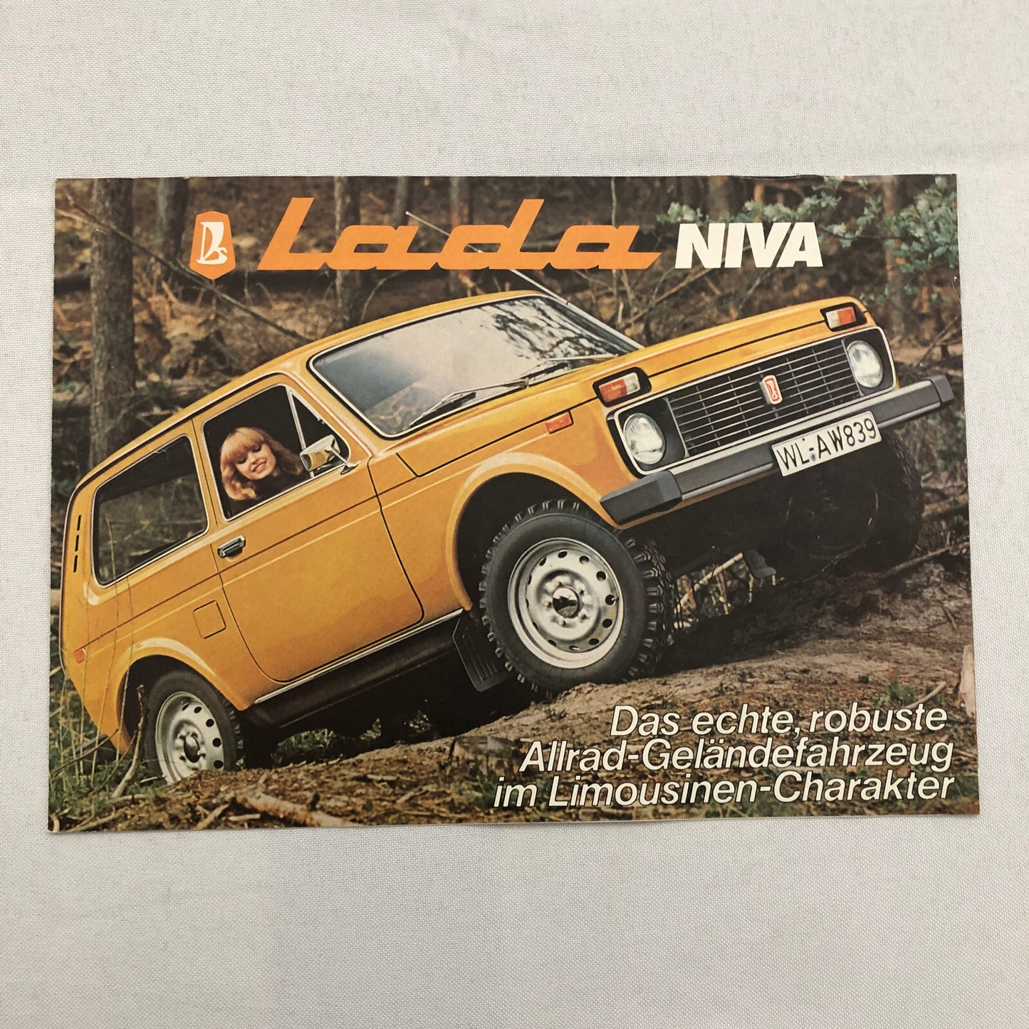 Lada Niva Car Sales Brochure Catalog GERMAN Text European Market