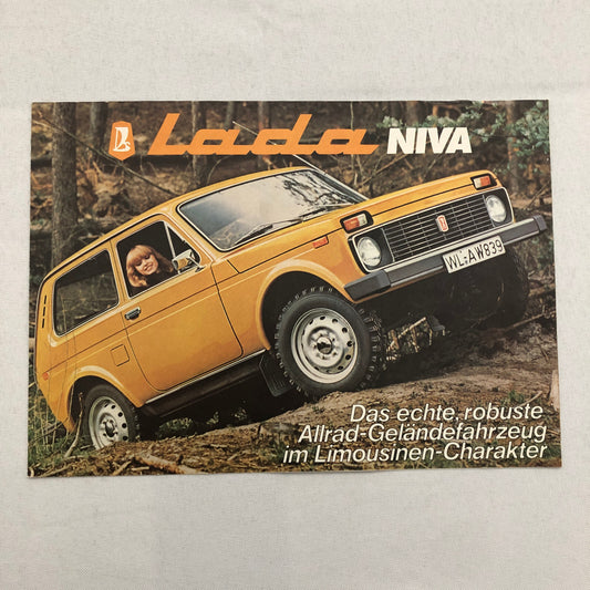 Lada Niva Car Sales Brochure Catalog GERMAN Text European Market