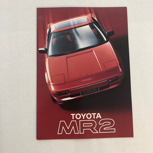 Vintage Toyota MR2 Car Sales Brochure Catalog Advertising GERMAN TEXT