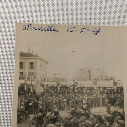 Tazio Nuvolari Motorcycle Racing Photo Photographs 1927 Circuito di Stradella