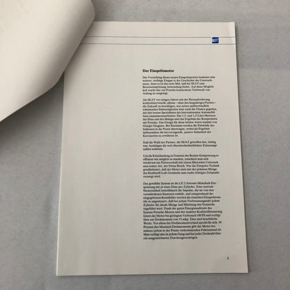 1987 SEAT Malaga Injection Car Press Kit Photos Brochure GERMAN Text